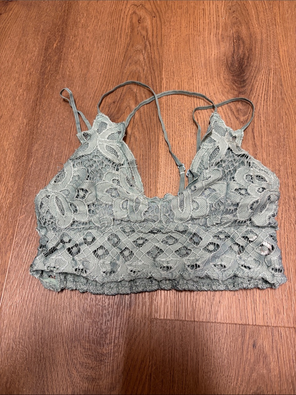 Lace Bralette in Sage Green